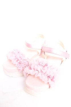 画像1: axes femme POETIQUE / チュールフリルスポサン L ピンク Y-25-12-17-023-AX-SH-SZ-ZY