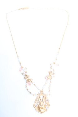 画像2: axes femme POETIQUE / ラビットフレームネックレス  ゴールド Y-25-12-17-004-AX-AC-SZ-ZY