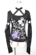 Deorart / チョーカーデザインセパレートスリーブカットソー M 黒 Y-25-12-17-027-PU-TO-SZ-ZY