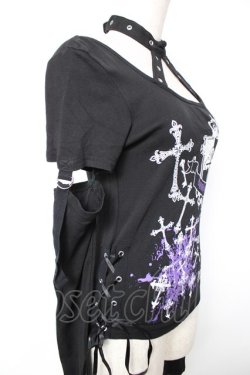 画像4: Deorart / チョーカーデザインセパレートスリーブカットソー M 黒 Y-25-12-17-027-PU-TO-SZ-ZY