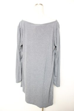 画像2: PUTUMAYO / プリント切替ロングトップス  グレー Y-25-12-17-028-PT-TO-SZ-ZY