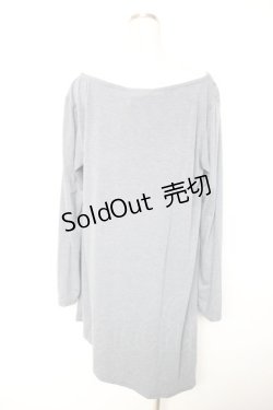 画像2: PUTUMAYO / プリント切替ロングトップス  グレー Y-25-12-17-028-PT-TO-SZ-ZY