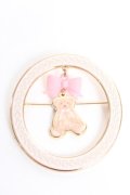 m petit by misako / TT*AMクマブローチ  中桃 Y-25-12-17-005-LO-AC-SZ-ZY