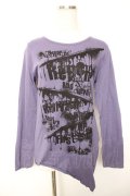 ALGONQUINS / プリントアシメカットソー 1 紫 Y-25-12-17-032-AL-TO-SZ-ZY