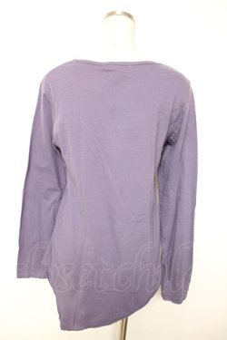 画像2: ALGONQUINS / プリントアシメカットソー 1 紫 Y-25-12-17-032-AL-TO-SZ-ZY