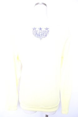 画像2: ALGONQUINS / ZIPデザインpt入りワッフルトップス  イエロー Y-25-12-17-033-AL-TO-SZ-ZY