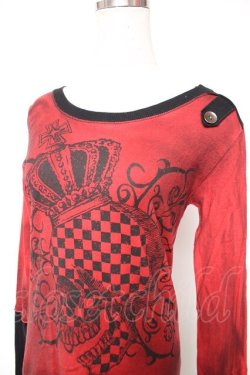 画像3: ALGONQUINS / スカルptムラ柄トップス 1 赤 Y-25-12-17-034-AL-TO-SZ-ZY