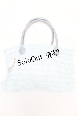 画像2: PINK HOUSE / ドットチュールフリル使いバッグ F サックス Y-25-12-18-020-LO-ZA-SZ-ZS