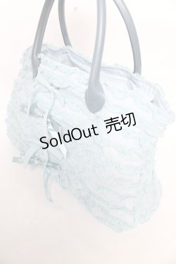 画像3: PINK HOUSE / ドットチュールフリル使いバッグ F サックス Y-25-12-18-020-LO-ZA-SZ-ZS