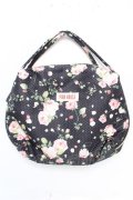 PINK HOUSE / Berry Roseプリントの3WAYミニバッグ  黒 Y-25-12-18-021-LO-BG-SZ-ZY