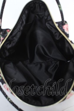 画像3: PINK HOUSE / Berry Roseプリントの3WAYミニバッグ  黒 Y-25-12-18-021-LO-BG-SZ-ZY