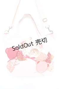 PINK HOUSE / くまワッペンバッグ  ピンク Y-25-12-18-006-LO-BG-SZ-ZY