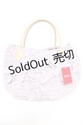 PINK HOUSE / リボン付きフリルバッグ F ラベンダー Y-25-12-18-007-LO-BG-SZ-ZY