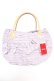 画像1: PINK HOUSE / リボン付きフリルバッグ F ラベンダー Y-25-12-18-007-LO-BG-SZ-ZY (1)