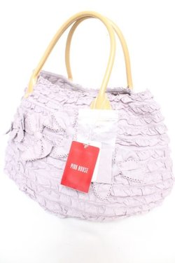 画像3: PINK HOUSE / リボン付きフリルバッグ F ラベンダー Y-25-12-18-007-LO-BG-SZ-ZY