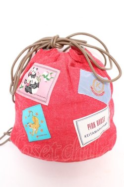 画像2: PINK HOUSE / KEITA MARUYAMA 巾着バッグ  赤 Y-25-12-18-008-LO-BG-SZ-ZY
