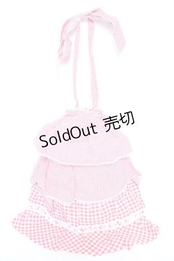 画像2: PINK HOUSE / ギンガムパッチワークバッグ F 赤 Y-25-12-18-009-LO-BG-SZ-ZY