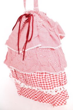画像3: PINK HOUSE / ギンガムパッチワークバッグ F 赤 Y-25-12-18-009-LO-BG-SZ-ZY