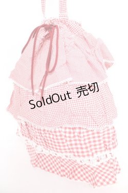 画像3: PINK HOUSE / ギンガムパッチワークバッグ F 赤 Y-25-12-18-009-LO-BG-SZ-ZY