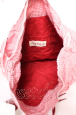 画像4: PINK HOUSE / ギンガムパッチワークバッグ F 赤 Y-25-12-18-009-LO-BG-SZ-ZY