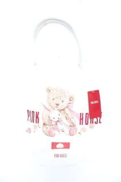 画像1: PINK HOUSE / ひな菊ロンド刺しゅうバッグ  生成り Y-25-12-18-011-LO-BG-SZ-ZY