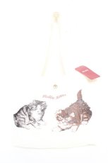 画像1: PINK HOUSE / キティーズ・ブラザーズ刺繍スエードバッグ F アイボリー Y-25-12-18-012-LO-BG-SZ-ZS (1)