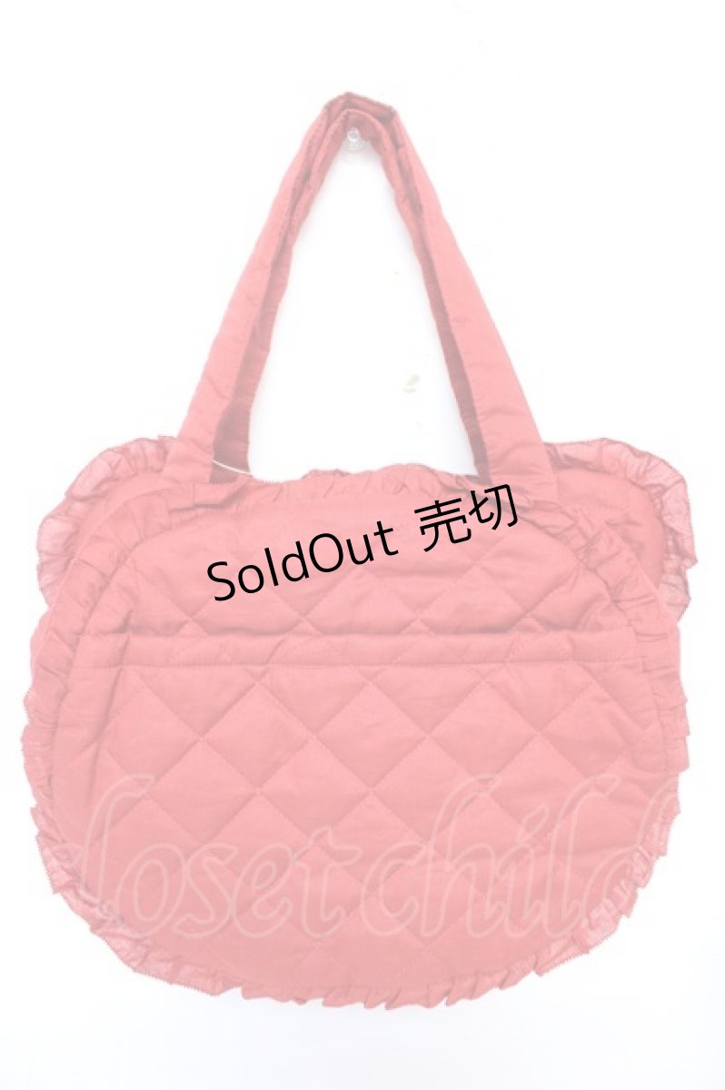 画像2: PINK HOUSE / Teddyシルエットフリルバッグ  赤 Y-25-12-18-013-LO-BG-SZ-ZS (2)