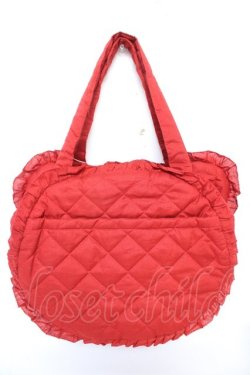 画像2: PINK HOUSE / Teddyシルエットフリルバッグ  赤 Y-25-12-18-013-LO-BG-SZ-ZY