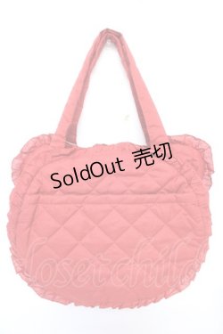 画像2: PINK HOUSE / Teddyシルエットフリルバッグ  赤 Y-25-12-18-013-LO-BG-SZ-ZS