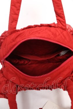 画像4: PINK HOUSE / Teddyシルエットフリルバッグ  赤 Y-25-12-18-013-LO-BG-SZ-ZY