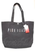 PINK HOUSE / カラフルロゴプリントトートバッグ  サックス Y-25-12-18-015-LO-BG-SZ-ZY