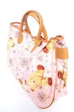 画像3: PINK HOUSE / テディ×勿忘草柄バッグ  ピンク Y-25-12-18-019-LO-BG-SZ-ZY