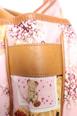 画像4: PINK HOUSE / テディ×勿忘草柄バッグ  ピンク Y-25-12-18-019-LO-BG-SZ-ZY
