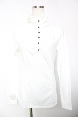 画像1: Rozen Kavalier / ギャザーハイネックトップス  白 Y-25-12-19-041-OO-TO-SZ-ZY