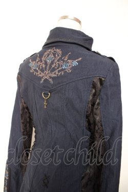 画像4: Ozz oneste / 薔薇刺繍ジャケット  紺 Y-25-12-19-044-OO-JA-SZ-ZY