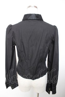 画像2: abilletage / レースフリルブラウス  ブラック Y-25-12-19-049-GO-BL-SZ-ZY