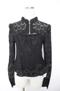 ALICE and the PIRATES / Lorinaレースプルオーバー  黒 Y-25-12-19-050-PA-TO-SZ-ZY