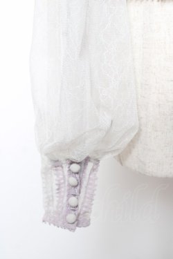 画像4: abilletage / Noirレースブラウス  グレー×ラベンダー Y-25-12-19-051-GO-BL-SZ-ZY