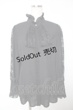 画像1: MIHO MATSUDA / ブラウス・グロット L ブラック Y-25-12-19-052-GO-BL-SZ-ZY