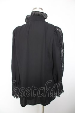 画像2: MIHO MATSUDA / ブラウス・グロット L ブラック Y-25-12-19-052-GO-BL-SZ-ZY