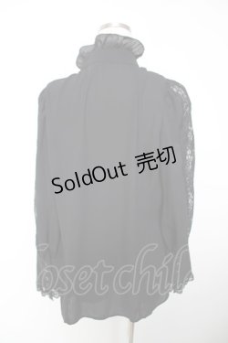 画像2: MIHO MATSUDA / ブラウス・グロット L ブラック Y-25-12-19-052-GO-BL-SZ-ZY