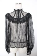 abilletage / Noirレースブラウス  ブラック Y-25-12-19-053-GO-BL-SZ-ZY