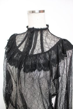 画像3: abilletage / Noirレースブラウス  ブラック Y-25-12-19-053-GO-BL-SZ-ZY
