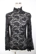 MR corset / レースハイネックトップス  黒 Y-25-12-19-054-PU-TO-SZ-ZY