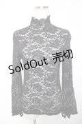 MR corset / レースハイネックトップス  黒 Y-25-12-19-054-PU-TO-SZ-ZY