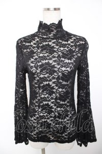 MR corset / レースハイネックトップス  黒 Y-25-12-19-054-PU-TO-SZ-ZY