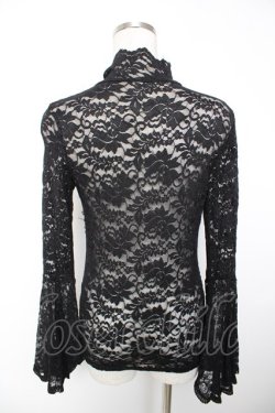 画像2: MR corset / レースハイネックトップス  黒 Y-25-12-19-054-PU-TO-SZ-ZY