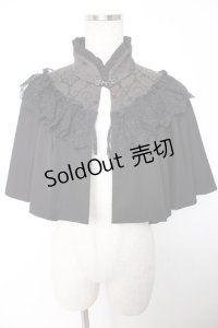 Sheglit / 眠りの森のレースケープ M 黒 Y-25-12-19-056-EL-TO-SZ-ZY