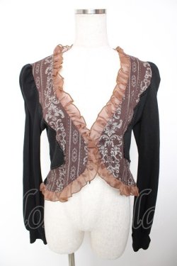 画像1: STEAM / オーナメント柄ボレロ  黒 Y-25-12-19-057-HN-TO-SZ-ZY