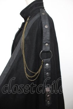 画像3: Ozz oneste / 薔薇刺繍マント  黒 Y-25-12-19-061-OO-JA-SZ-ZY